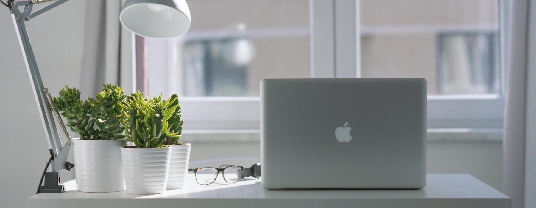 a laptop on a table